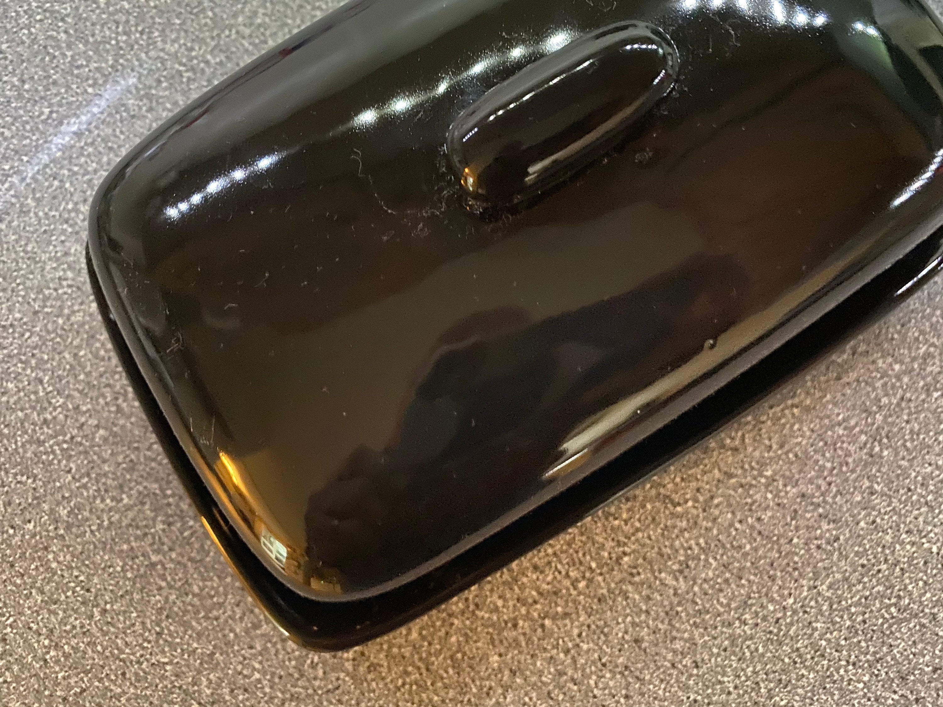 Butter Dish with Jet Black Glaze