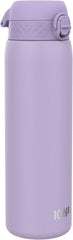 ION8 1 Litre Stainless Steel Water Bottle, Leak Proof, Easy to Open, Secure Lock, Dishwasher Safe, Carry Handle, Hygienic Flip Cover, Easy Clean, Durable, Metal Water Bottle, 1200 ml/40 oz, Periwinkle - British D'sire