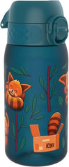 Ion8 Kids Water Bottles, BPA Free, Leakproof, Dishwasher Safe, Easy Open, Secure Lock, Small Boys & Girls Water Bottle,Kids Drinks Bottle for Spill-free Drinking, Aqua, Red Panda Fox, 350ml/12oz - British D'sire