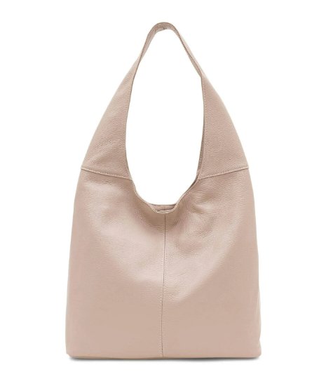 Italian Designer Soft Leather Plain Hobo Bag Swolit Alessandra Nude - British D'sire