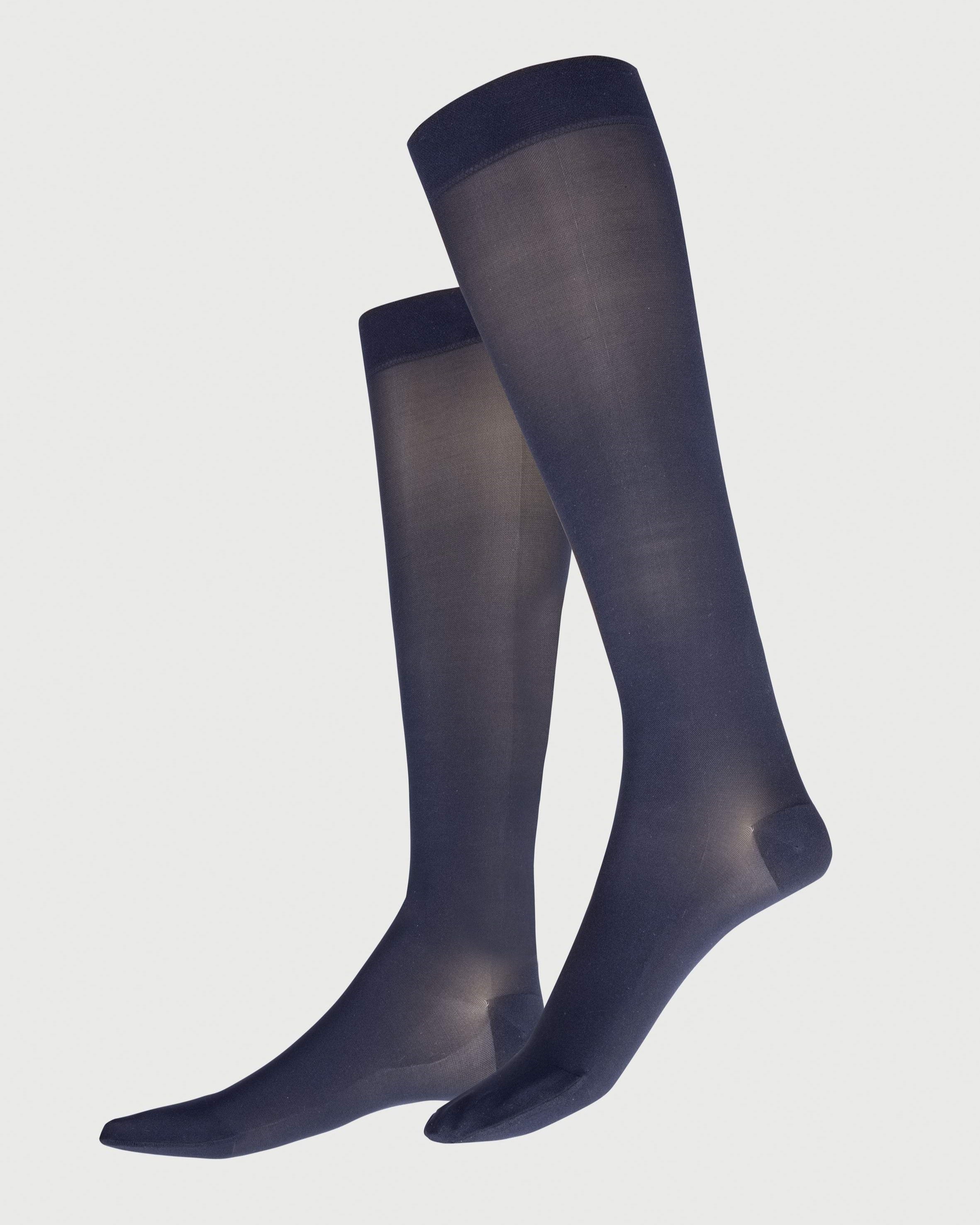 Compression Knee-Highs Socks - Navy