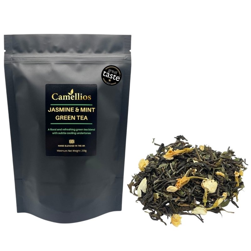 Jasmine and Mint Green Tea, Green Loose Leaf Tea - Tea & Infusions - British D'sire