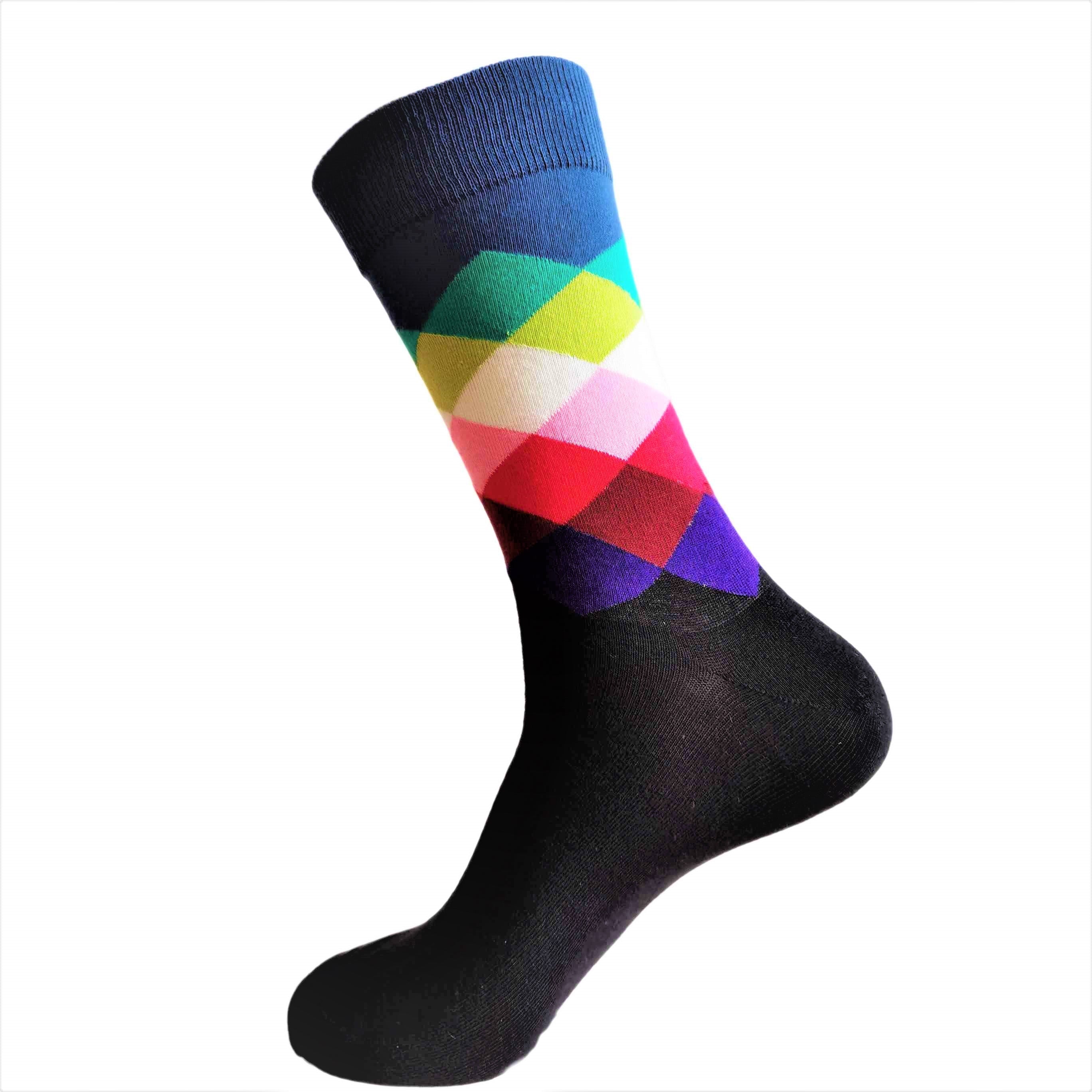 3-Pack Navy, Green and Pink Socks