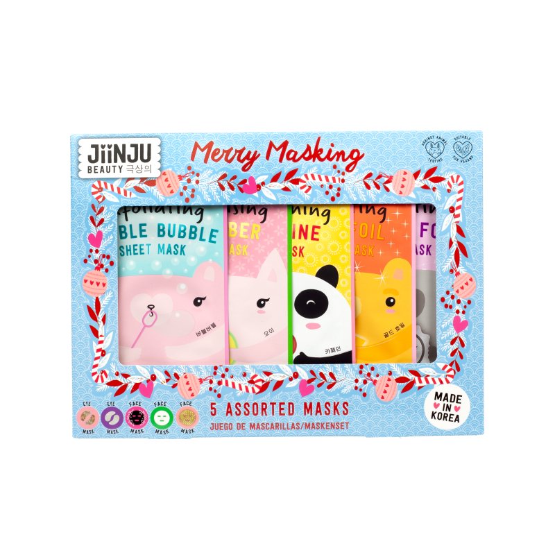 JiiNJU BEAUTY Gift Set Merry Masking - Face masks bundles - British D'sire