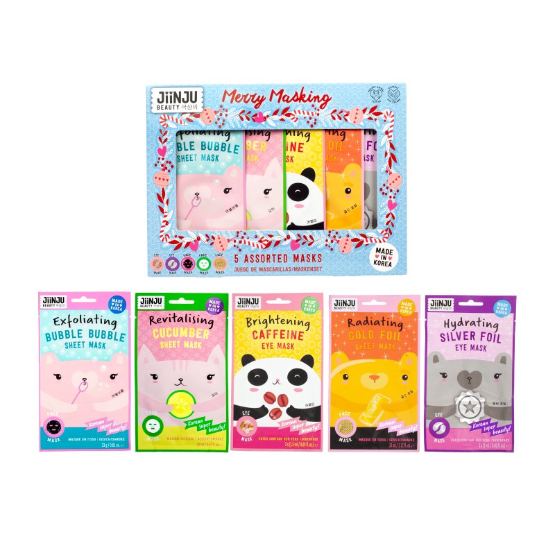 JiiNJU BEAUTY Gift Set Merry Masking - Face masks bundles - British D'sire