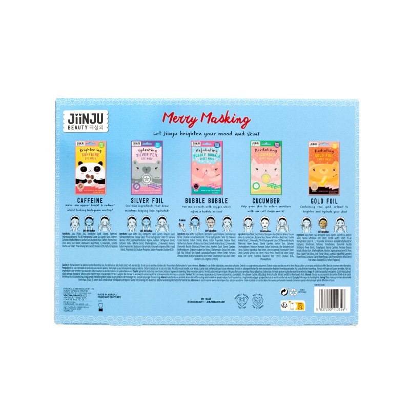 JiiNJU BEAUTY Gift Set Merry Masking - Face masks bundles - British D'sire