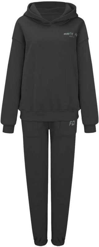 JIOZIDO Women's Tracksuits Sets 2 Piece Outfits Hoodie and Sweatpants Jogger Plain Set Women Activewear Lounge Wear Sets for Women Tracksuit Womens UK - Tracksuits - British D'sire