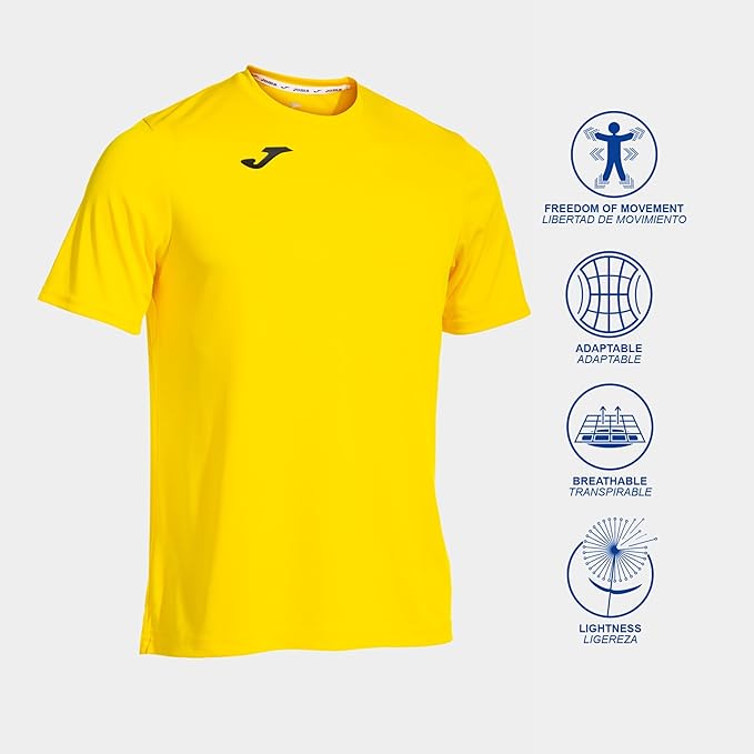 Joma Men's Combi M/C T-Shirt - Men's T-Shirts & Shirts - British D'sire