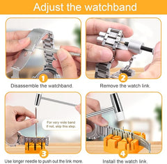 JOREST Watch Link Removal/Repair Kit Tool to Adjust and Replace Strap, pin Removal Tool, 20PCS Watch Spring Bars, 13PCS Spare Needle - Repair Tools & Kits - British D'sire