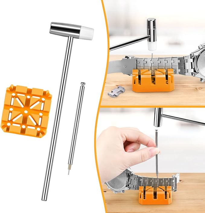 JOREST Watch Link Removal/Repair Kit Tool to Adjust and Replace Strap, pin Removal Tool, 20PCS Watch Spring Bars, 13PCS Spare Needle - Repair Tools & Kits - British D'sire