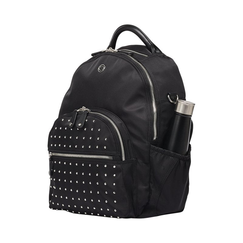 Joy XL ECO Stud Black Recycled Nylon Backpack - Backpack - British D'sire