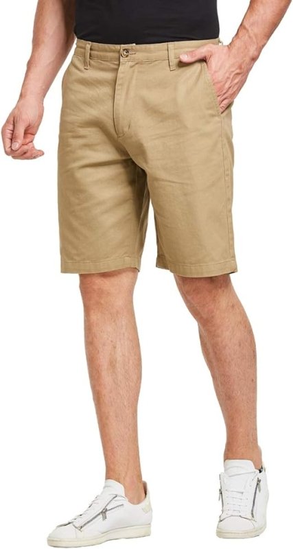 Just Sun Men's Casual Chino Shorts Classic Summer - Men's Shorts and Boxers - British D'sire