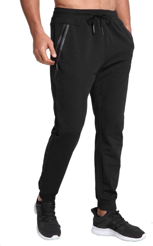 JustSun Tracksuit Bottoms for Men Joggers Slim Fit Jogging Bottoms Zip Pockets - Trousers - British D'sire