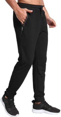 JustSun Tracksuit Bottoms for Men Joggers Slim Fit Jogging Bottoms Zip Pockets - Trousers - British D'sire