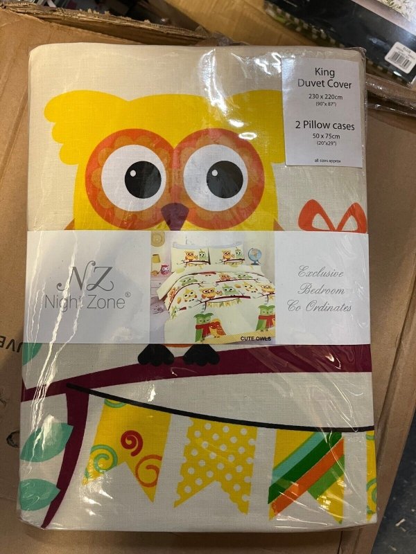 Kids Cute Owls Duvet Cover Set - Home, Furniture & DIY:Bedding:Bedding Sets & Duvet Covers - British D'sire