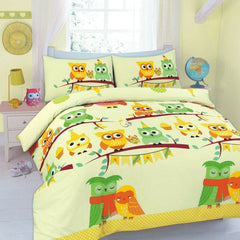 Kids Cute Owls Duvet Cover Set - Home, Furniture & DIY:Bedding:Bedding Sets & Duvet Covers - British D'sire