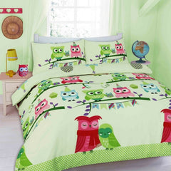 Kids Cute Owls Duvet Cover Set - Home, Furniture & DIY:Bedding:Bedding Sets & Duvet Covers - British D'sire