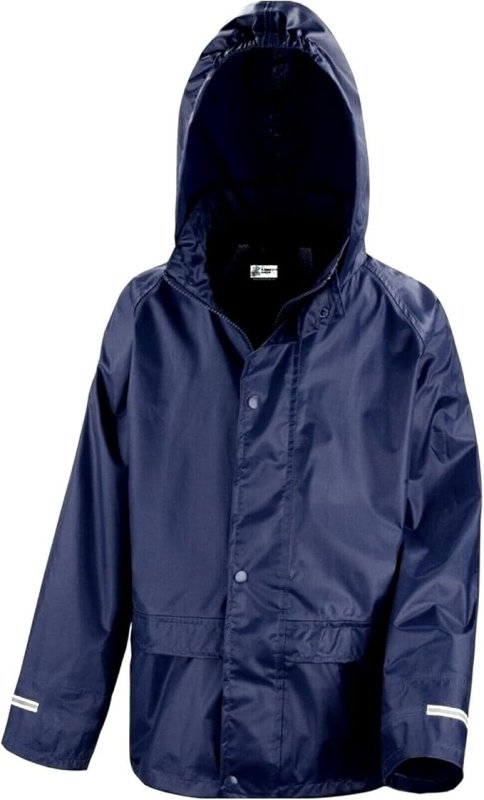 Kids Waterproof Rain Jacket In Black, Pink, Red or Royal Blue Childs Childrens Boys Girls - Boys Jacket - British D'sire