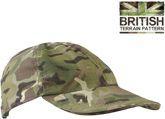 Kombat Tactical Kids Army Boys Military Soldiers Baseball Sun Cap Military Camo Hat DPM BTP New - British D'sire