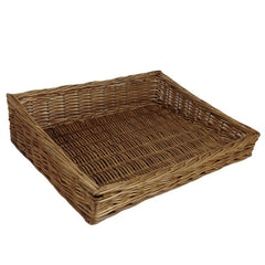 Large Flat wicker Display Tray - Serving Tray - British D'sire