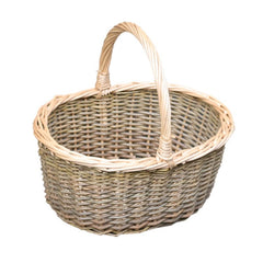 Large Green Willow Hollander Shopping Basket - Shopping Baskets - British D'sire