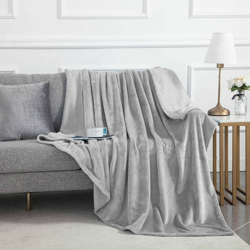 Large Luxury Cozy Winter Faux Fur Throw Sofa Bed Mink Soft Warm Fleece Blanket - Home, Furniture & DIY:Bedding:Blankets - British D'sire