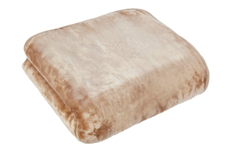 Large Luxury Mink Throw Ribbed and Plain Blanket Warm Fleece Double King - Throw - British D'sire