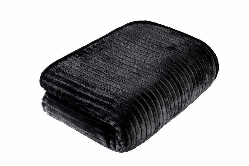 Large Luxury Mink Throw Ribbed and Plain Blanket Warm Fleece Double King - Throw - British D'sire