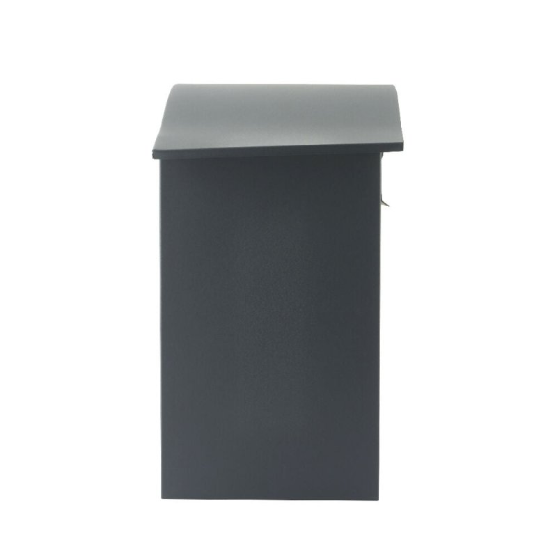 Large Mail Catcher Letterbox - High Security Metal Wall Mounted Post Box Grey - Post Box - British D'sire