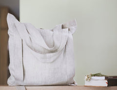 Lemon linen canvas bag - Canvas Bags - British D'sire