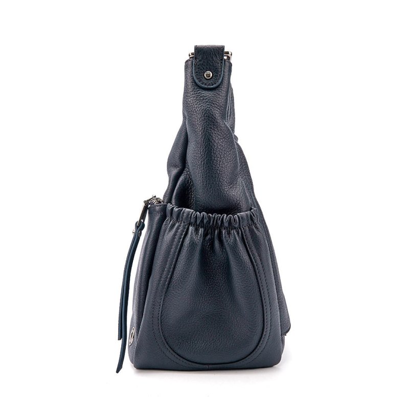 Lennox Demi Navy Leather Handbag - Pre - order Oct Delivery - Limited Edition - Backpack - British D'sire