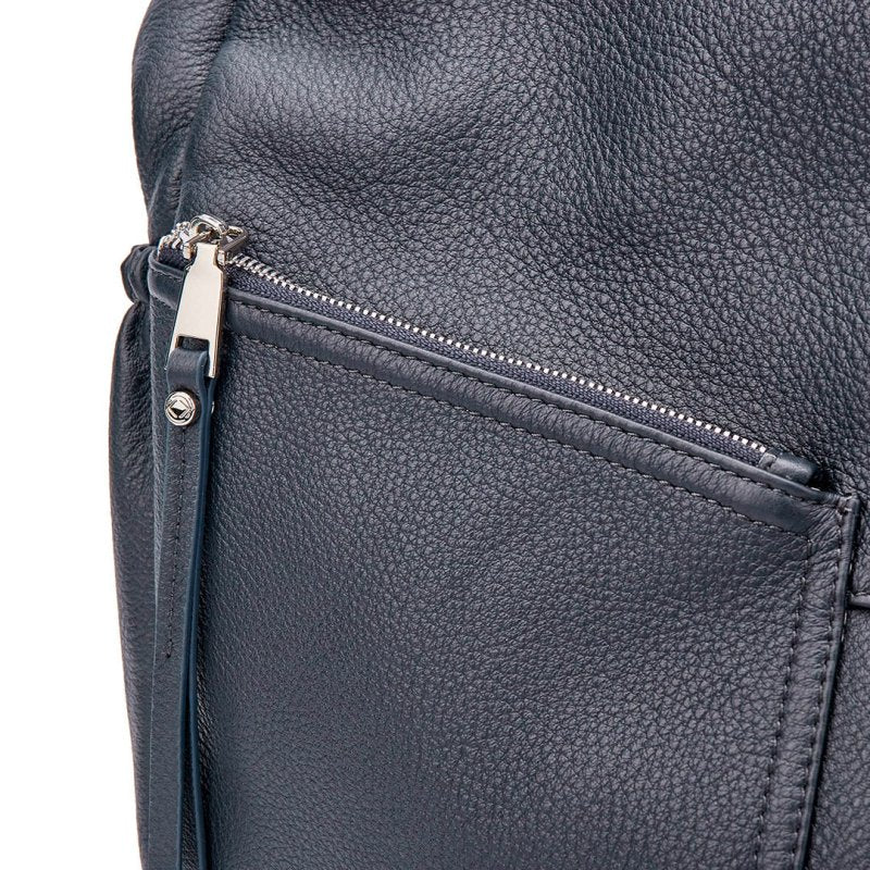 Lennox Demi Navy Leather Handbag - Pre - order Oct Delivery - Limited Edition - Backpack - British D'sire