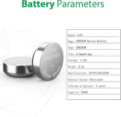 LiCB 10 PCS SR626SW 377 AG4 1.5V Button Cell Watch Batteries - Watch Accessories - British D'sire