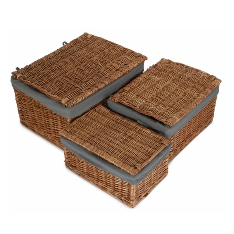 Light Steamed Cotton Lined Storage Basket - Storage Baskets - British D'sire