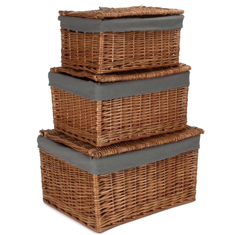 Light Steamed Cotton Lined Storage Basket - Storage Baskets - British D'sire