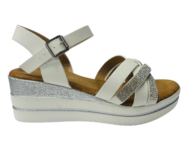 Lightweight Padded Ankle Strap Wedge Sandals - Sandals - British D'sire