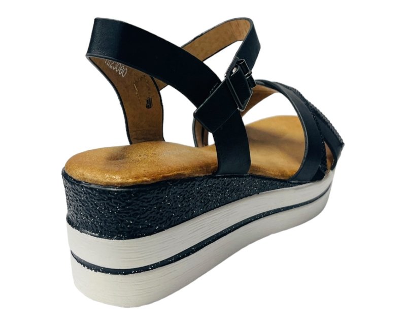 Lightweight Padded Ankle Strap Wedge Sandals - Sandals - British D'sire