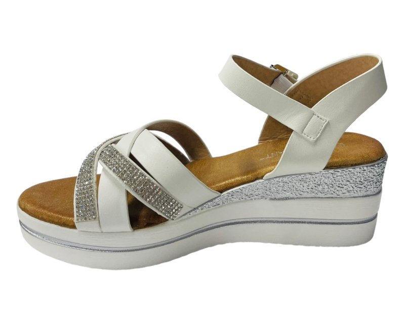 Lightweight Padded Ankle Strap Wedge Sandals - Sandals - British D'sire