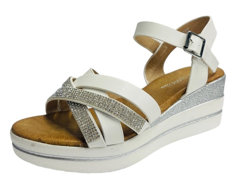 Lightweight Padded Ankle Strap Wedge Sandals - Sandals - British D'sire