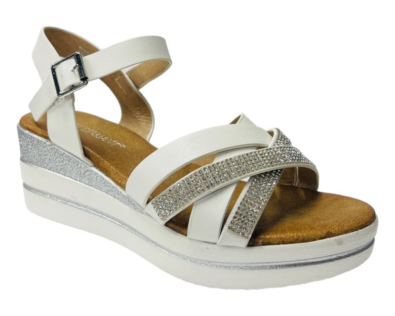 Lightweight Padded Ankle Strap Wedge Sandals - Sandals - British D'sire