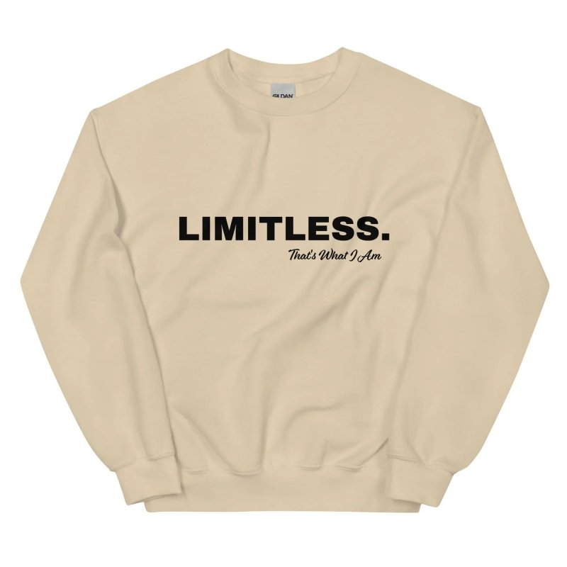 LIMITLESS Unisex Sweatshirt - Unisex Sweatshirt - British D'sire