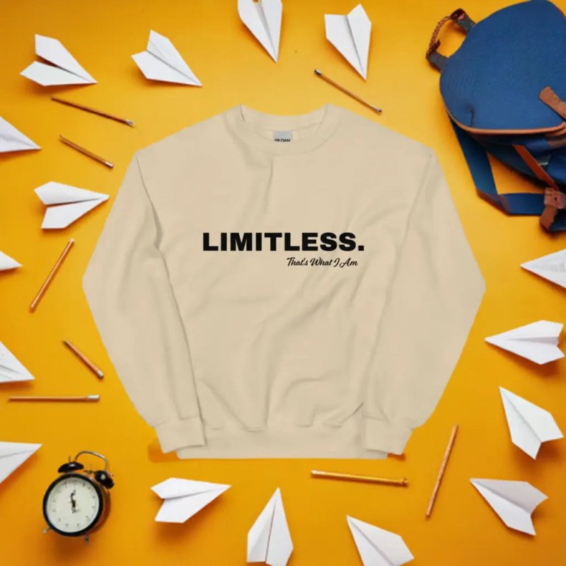 LIMITLESS Unisex Sweatshirt - Unisex Sweatshirt - British D'sire