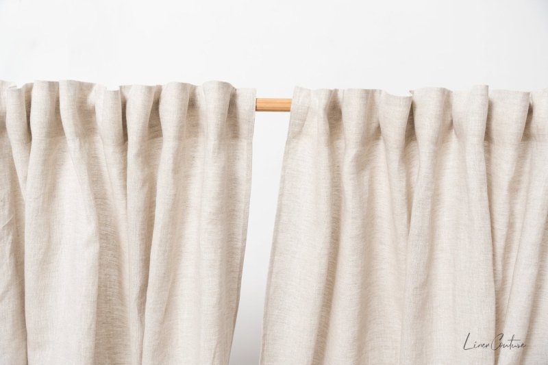 Linen curtain with multifunctional heading tape - Heading Tape - British D'sire