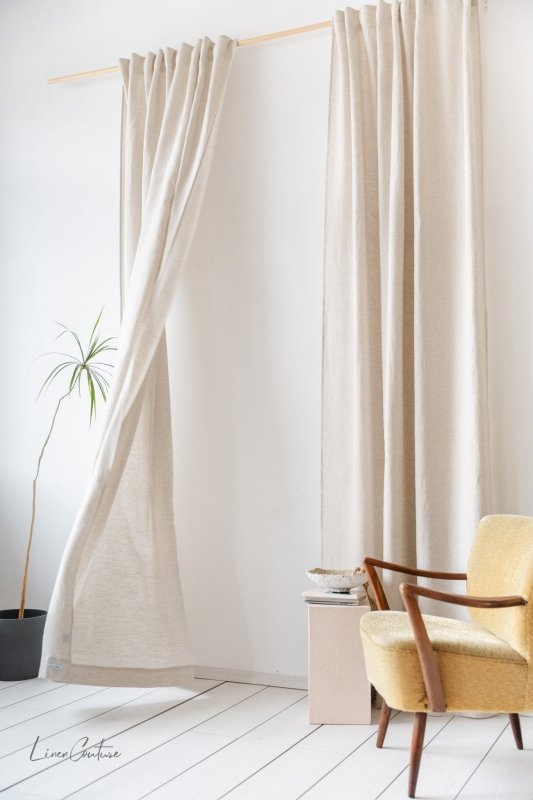 Linen curtain with multifunctional heading tape - Heading Tape - British D'sire