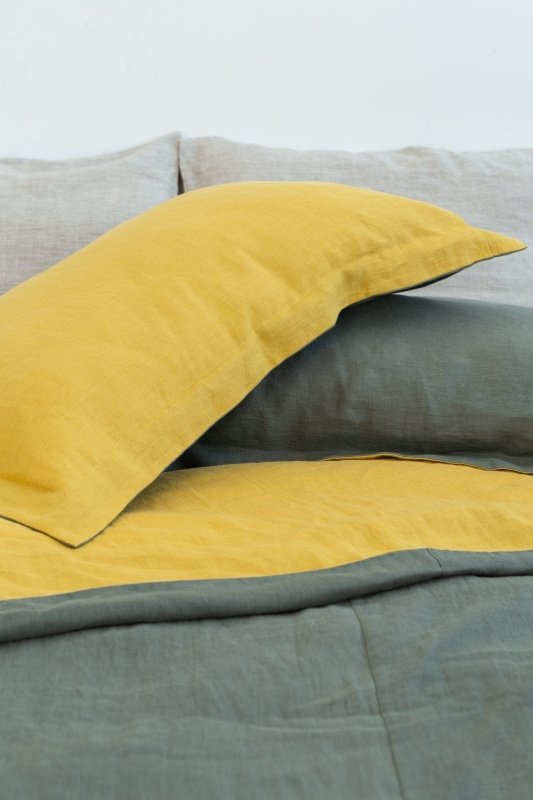 Linen Sham Pillowcase in Honey - Pillowcases shams - British D'sire