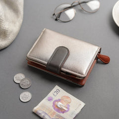 London Metallic Leather RFID Purse - 8081 - London Metallic - British D'sire