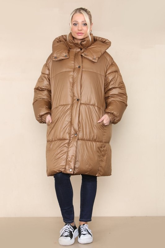 Longline Hooded Gilet Puffer Jacket - Coat - British D'sire