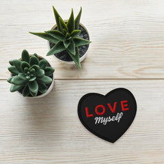 LOVE Myself Embroidered patches Black - patch - British D'sire