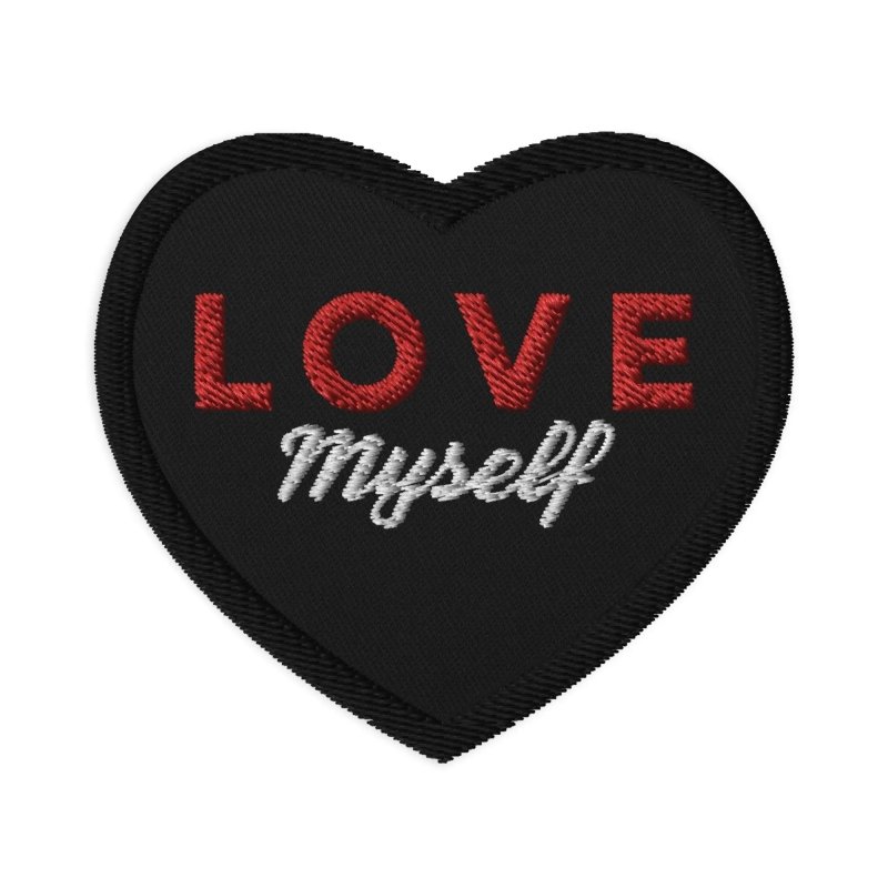 LOVE Myself Embroidered patches Black - patch - British D'sire