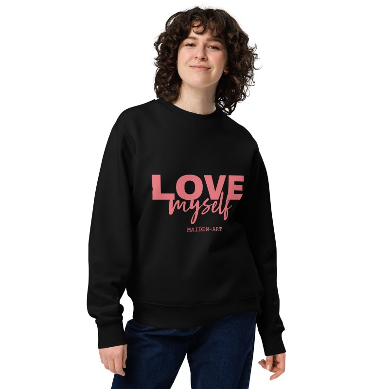 LOVE Myself Unisex eco sweatshirt - Unisex Premium Sweatshirt - British D'sire